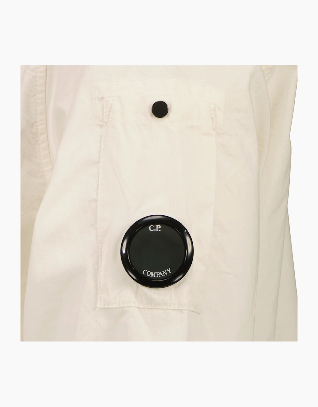 Gabardine Zip Up Lens Overshirt