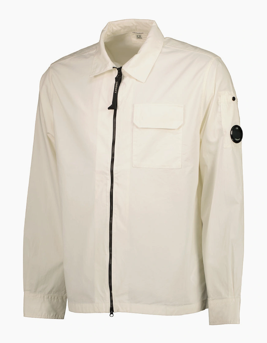 Gabardine Zip Up Lens Overshirt
