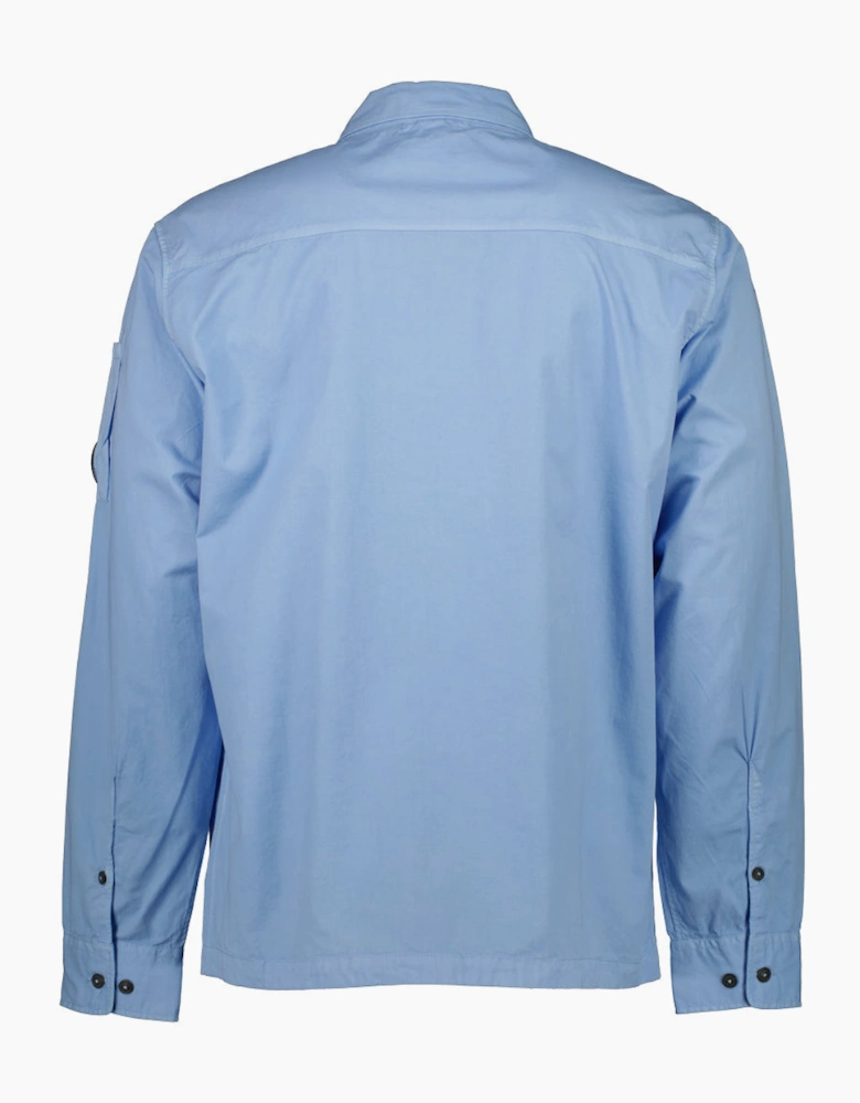 Gabardine Zip Up Lens Overshirt