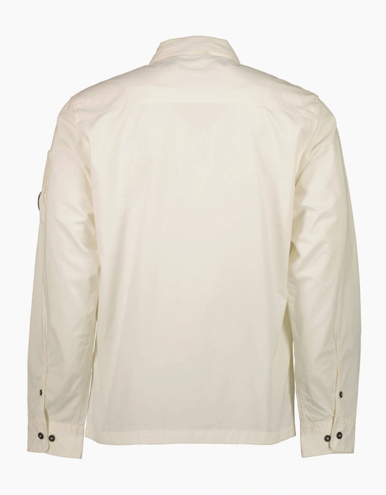 Gabardine Zip Up Lens Overshirt