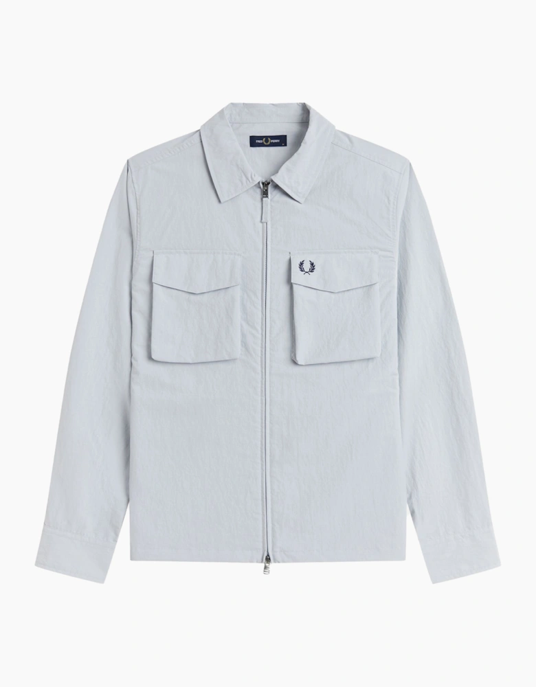Fred Perry Ripstop Pocket Overshirt Dusky Blue