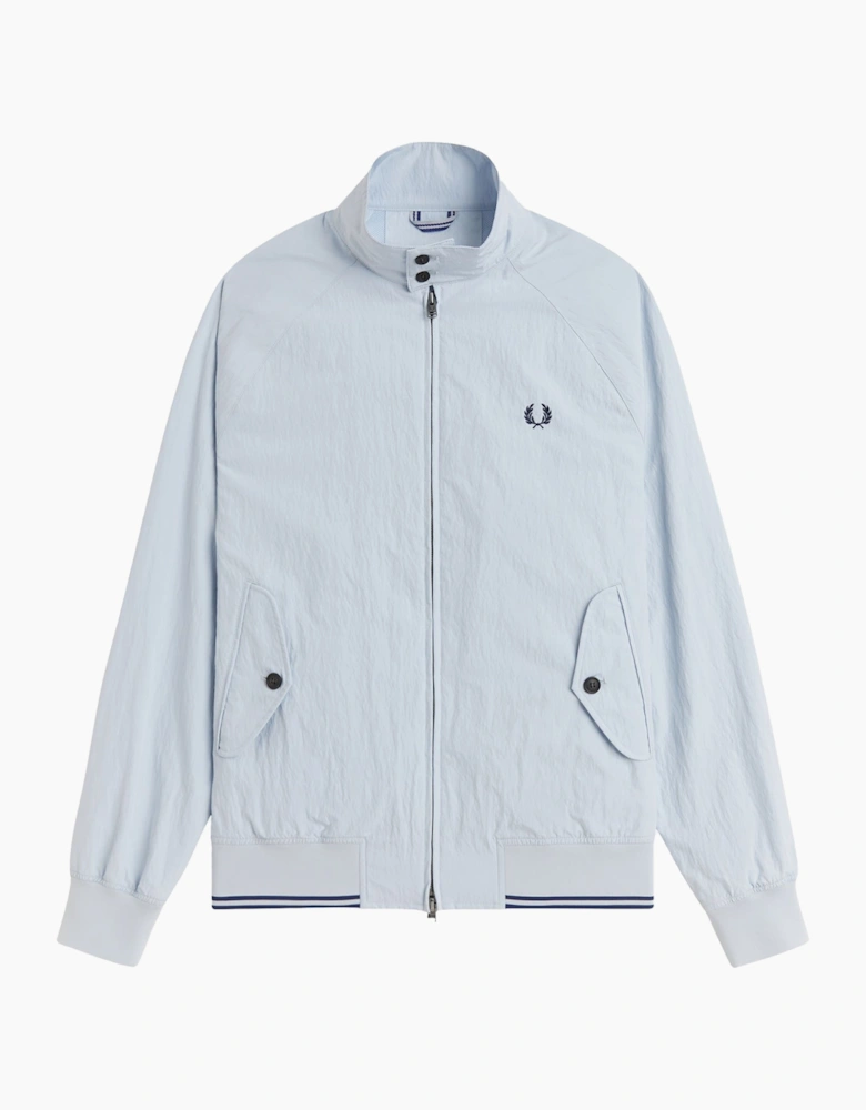 Fred Perry Crinkle Harrington Jacket Dusky Blue