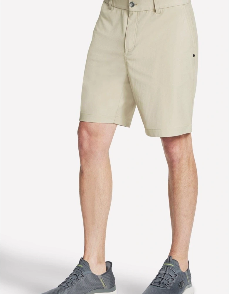 Skechers Premium Everywhere 9 Inch Short Polyester Men's Natural Knee-Length Shorts