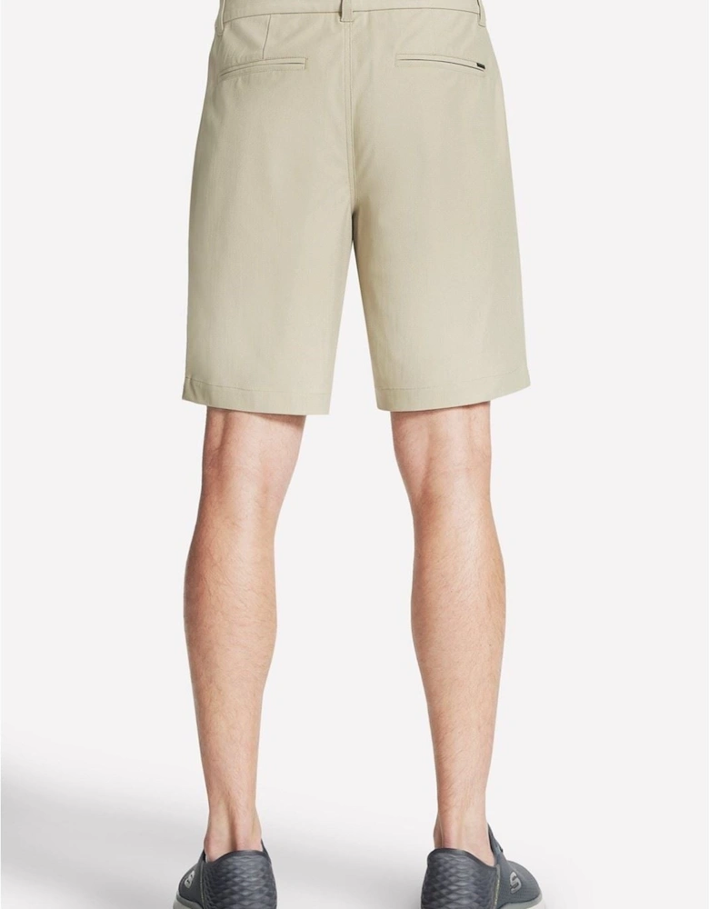 Skechers Premium Everywhere 9 Inch Short Polyester Men's Natural Knee-Length Shorts