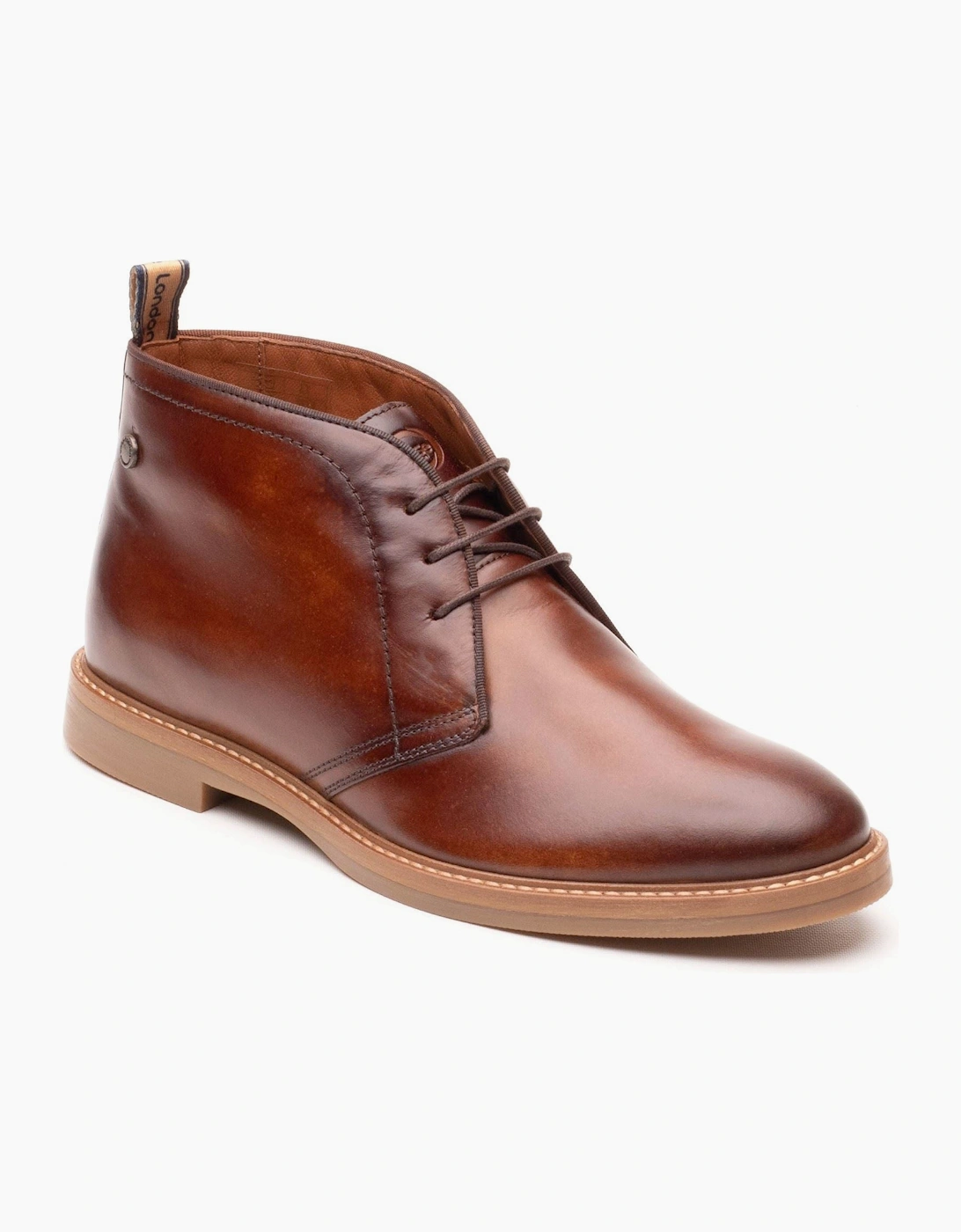 Base London Carlton Leather Men's Tan Ankle Boots