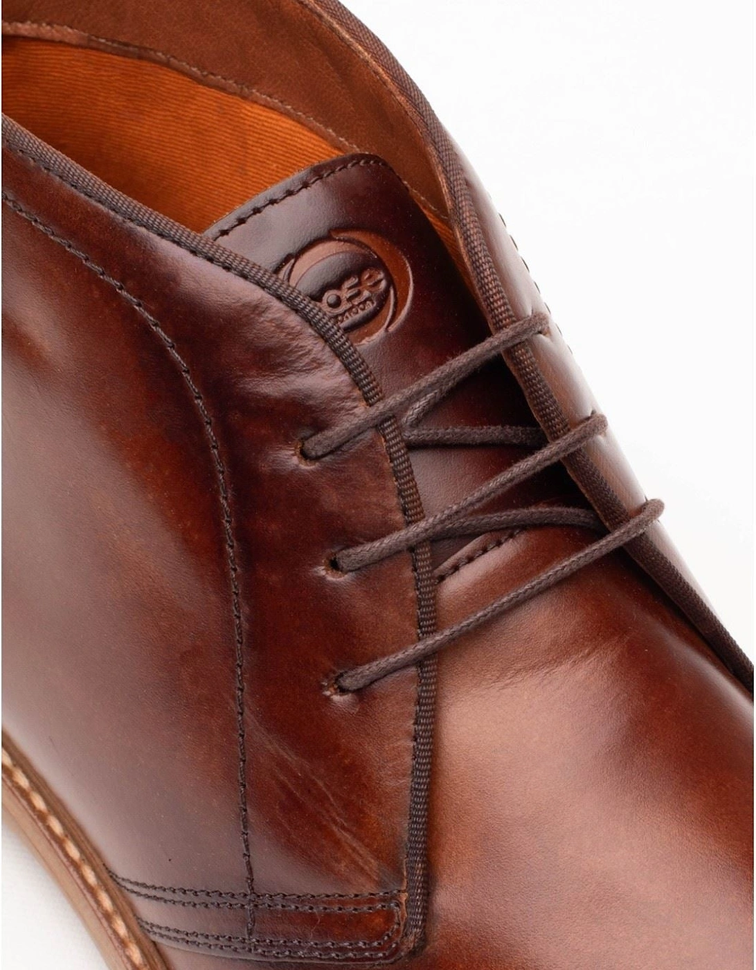 Base London Carlton Leather Men's Tan Ankle Boots