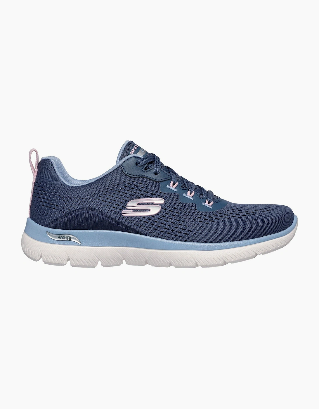 Skechers Arch Fit Summits Polyester Women's Navy/Light Blue Trainers