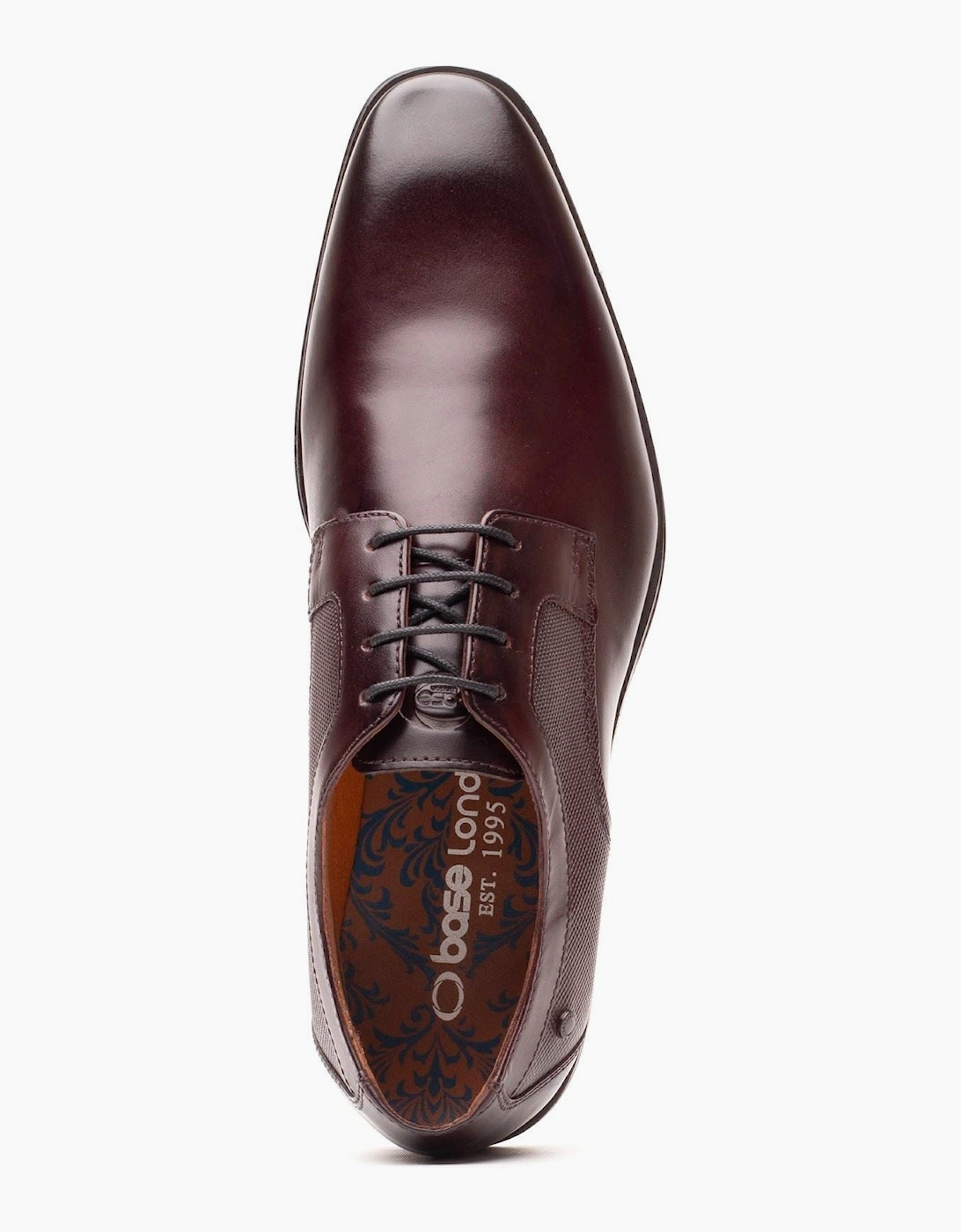 Base London Dome Leather Men's Burnt Brown Lace-Up Shoes