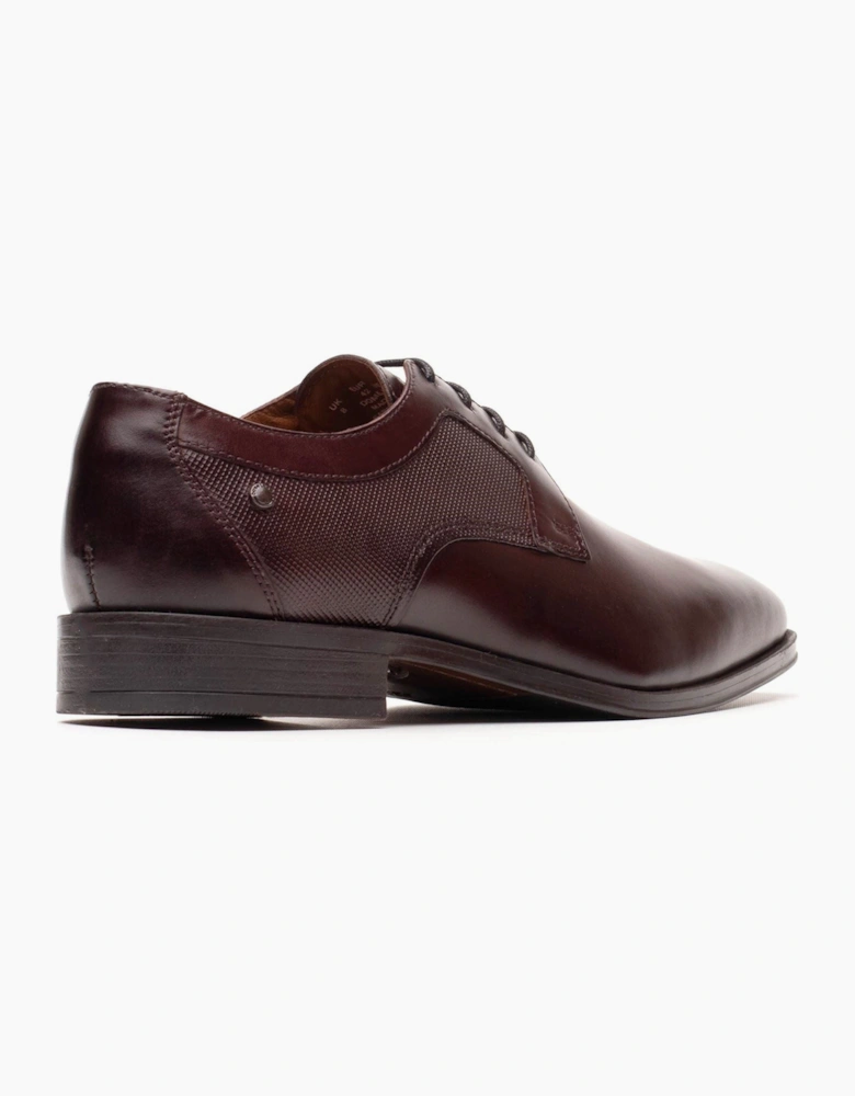 Base London Dome Leather Men's Burnt Brown Lace-Up Shoes