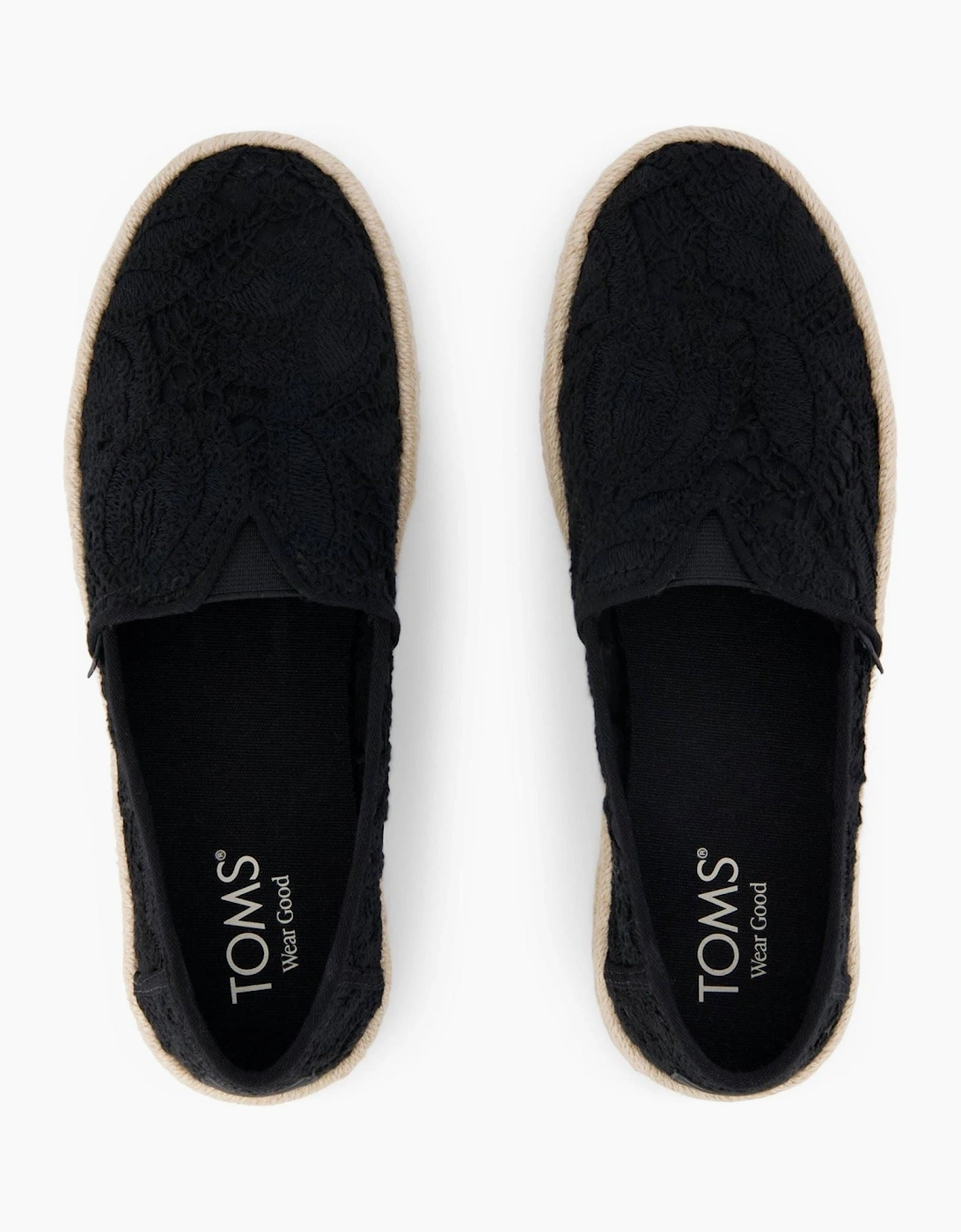 TOMS Alpargata Rope 2.0 Shoe Cotton Women's Black Espadrilles