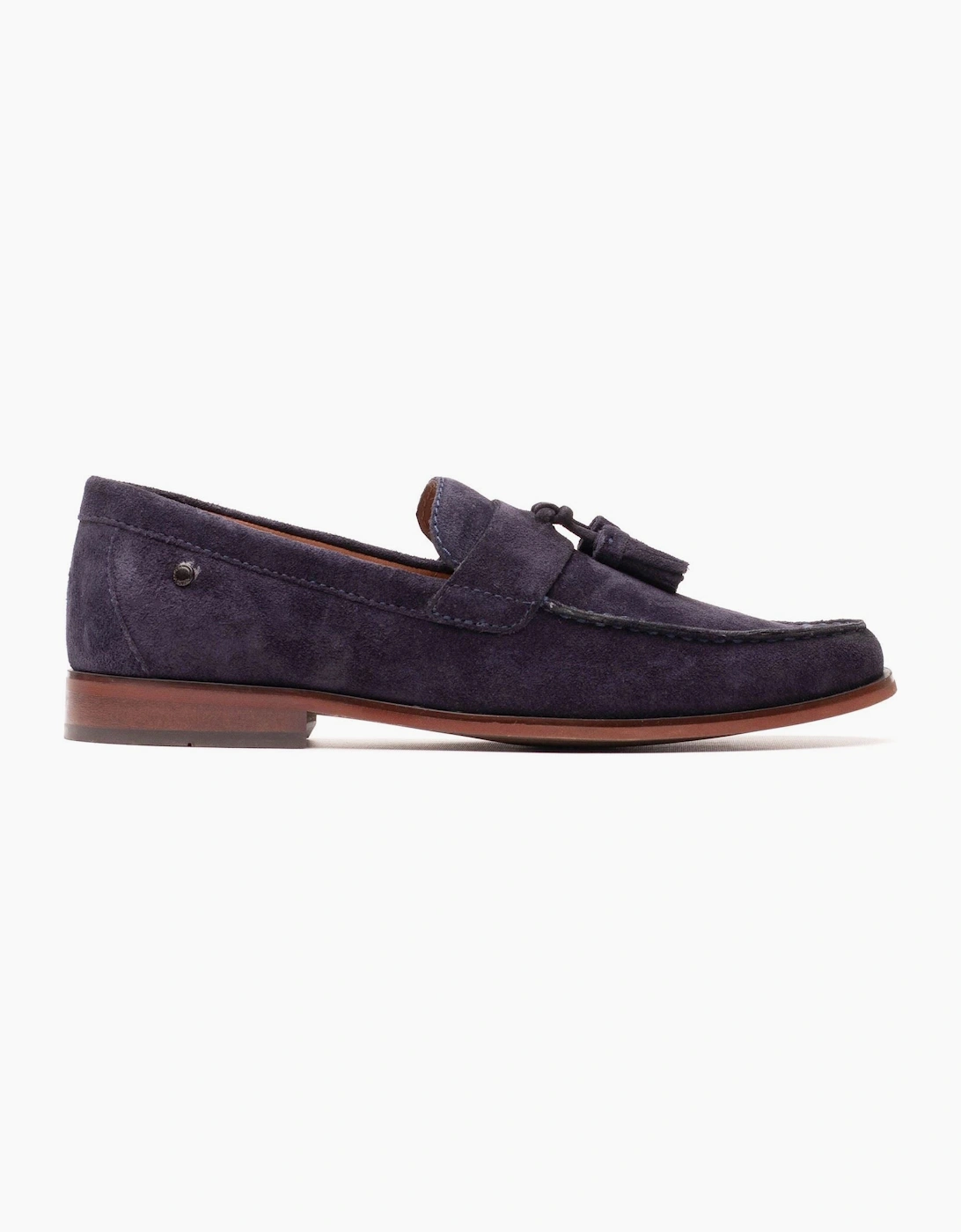 Base London Flint Leather Men's Navy Loafers