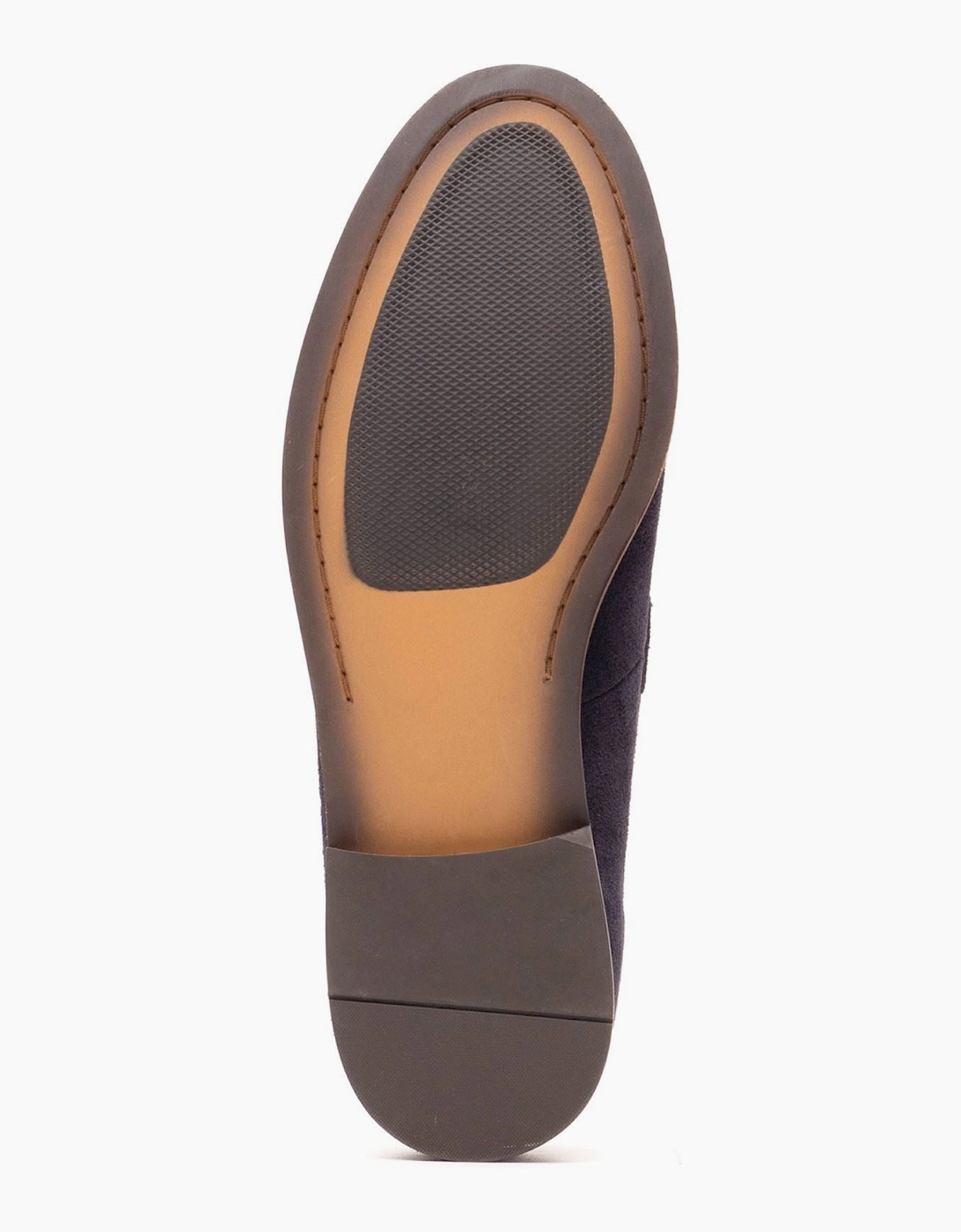 Base London Flint Leather Men's Navy Loafers