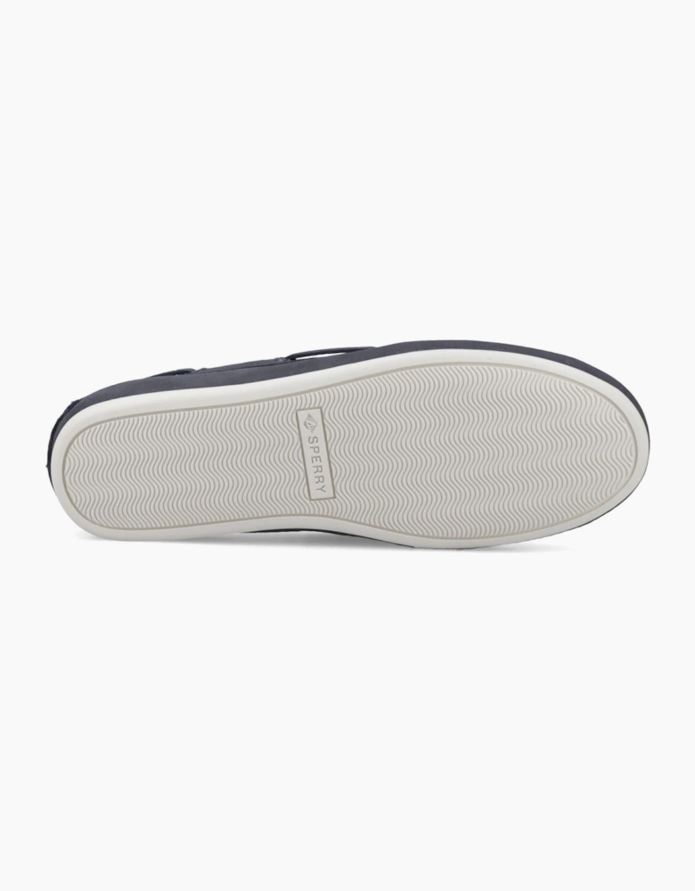 Sperry Slim Boat Shoe Leather Women's Navy Boat Shoes