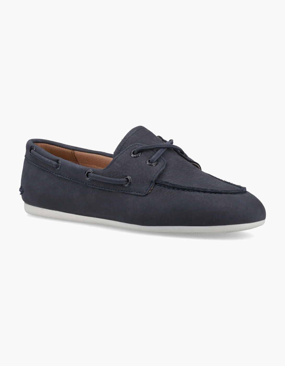 Sperry Slim Boat Shoe Leather Women's Navy Boat Shoes, 6 of 5
