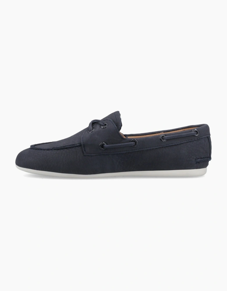 Sperry Slim Boat Shoe Leather Women's Navy Boat Shoes