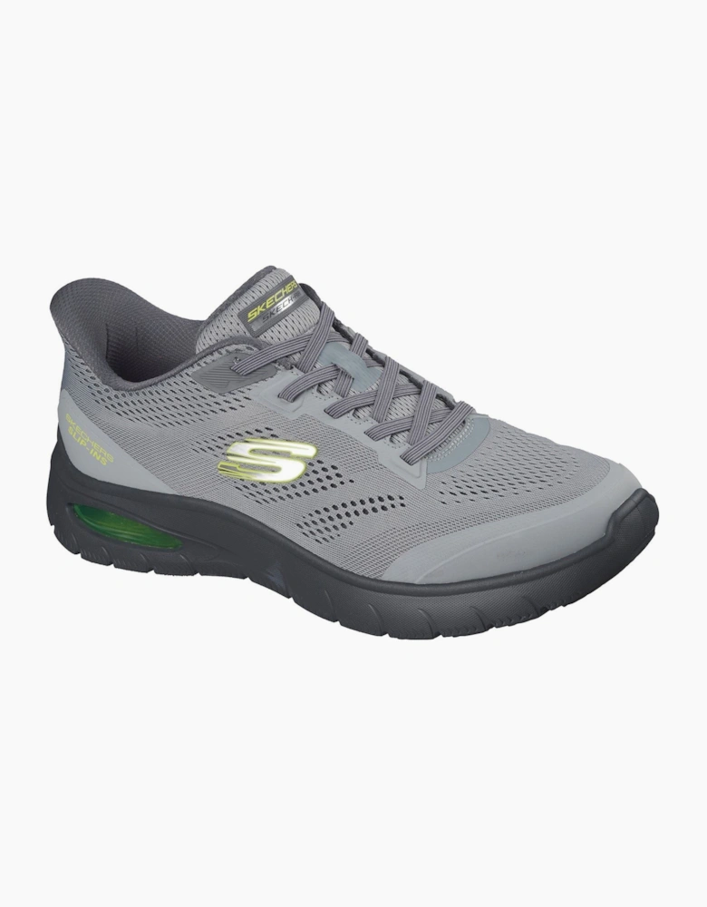 Skechers Skech-Air Summits Textile Men's Charcoal/Lime Trainers