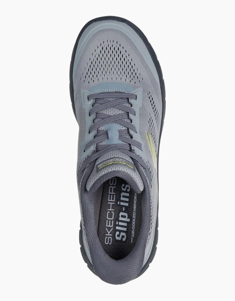 Skechers Skech-Air Summits Textile Men's Charcoal/Lime Trainers