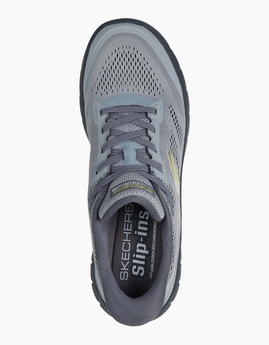 Skechers Skech-Air Summits Textile Men's Charcoal/Lime Trainers