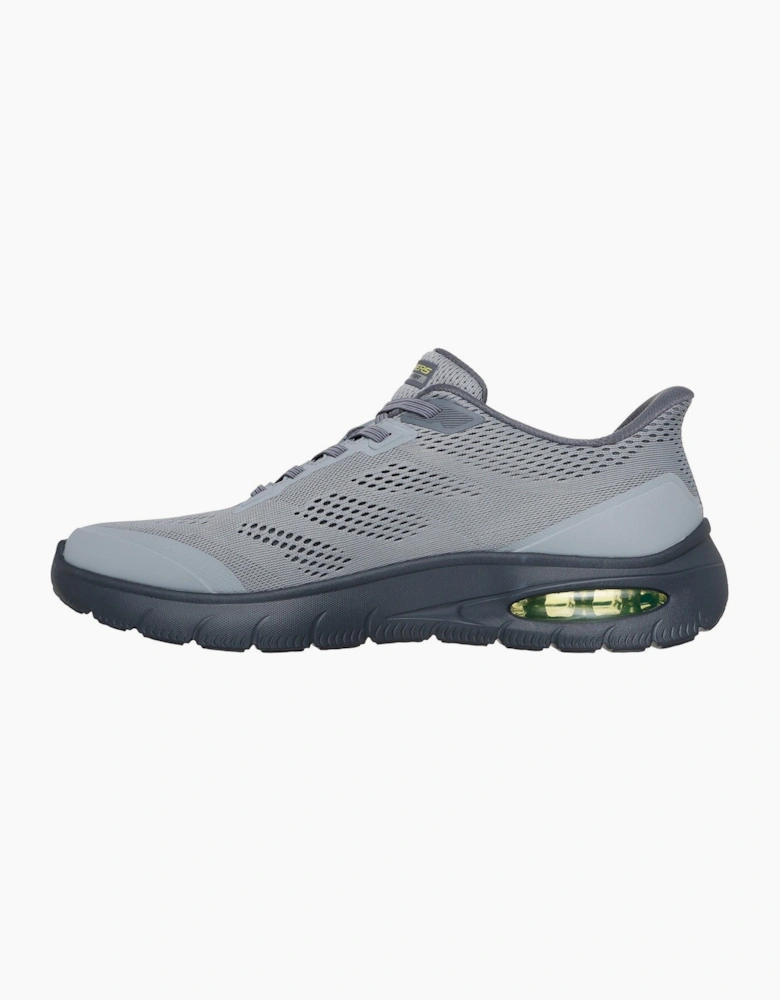 Skechers Skech-Air Summits Textile Men's Charcoal/Lime Trainers