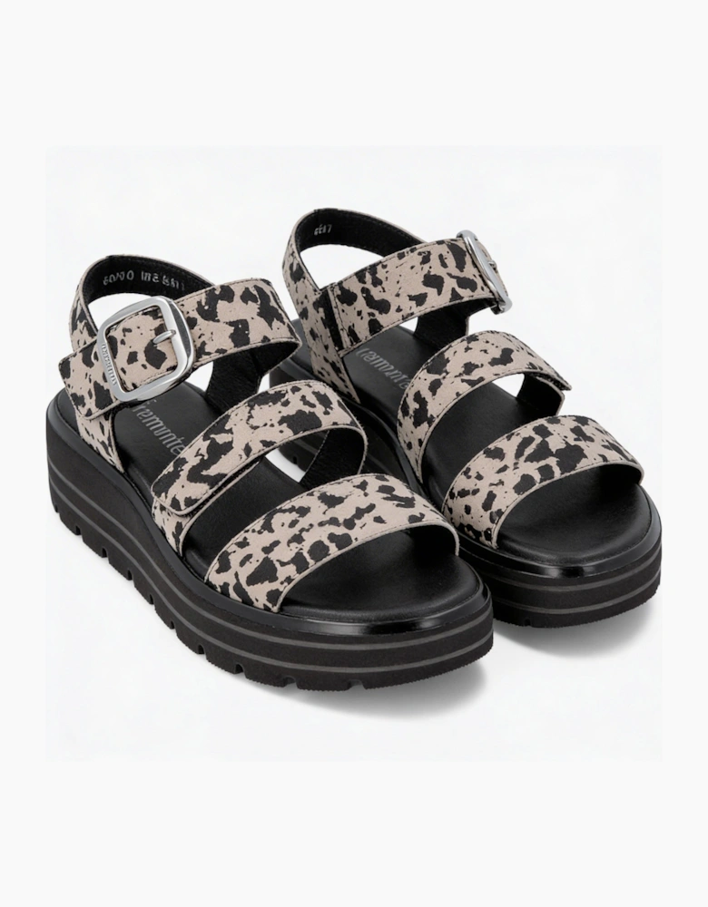 Remonte D3N50 Womens Ankle Strap Sandals Multi