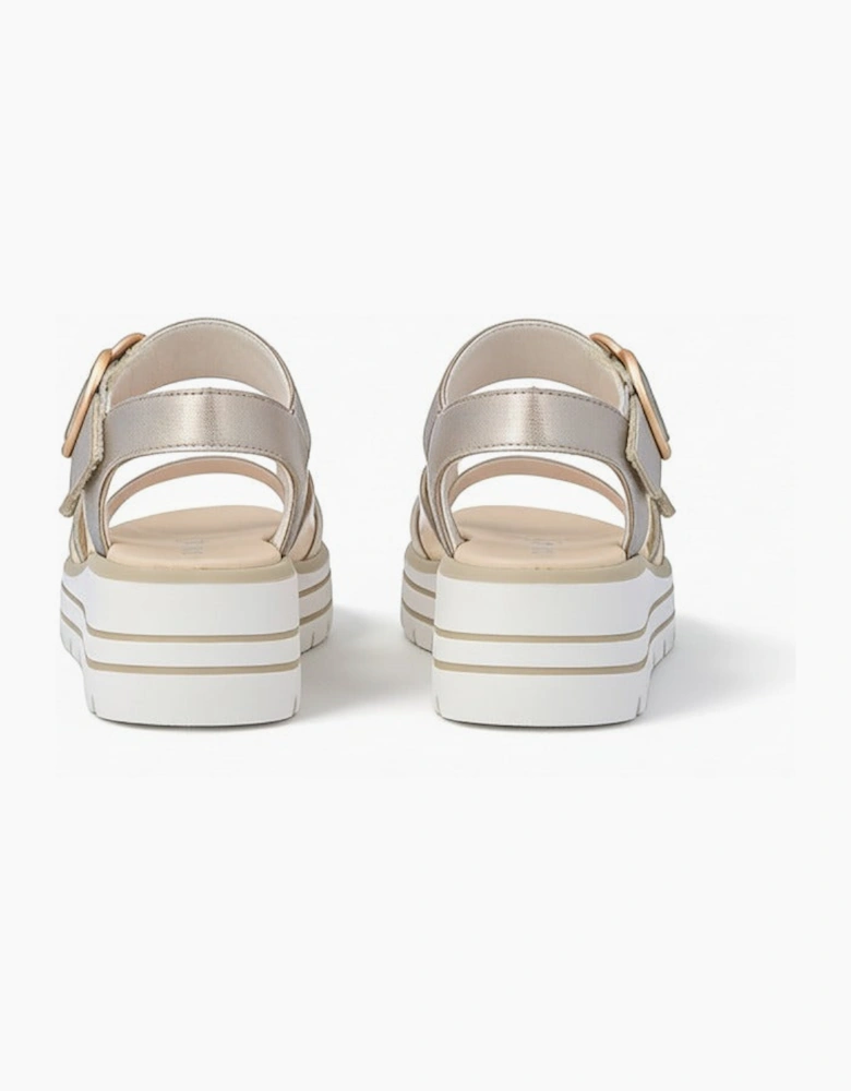 Remonte D3N50 Womens Ankle Strap Sandals Beige