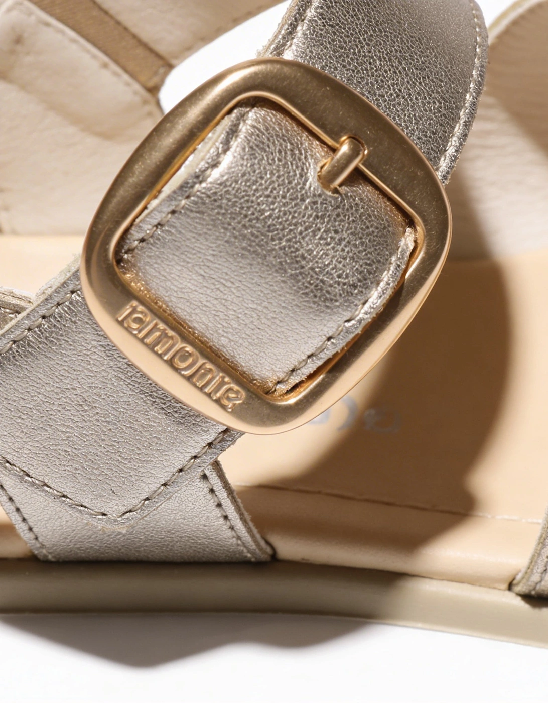 Remonte D3N50 Womens Ankle Strap Sandals Beige