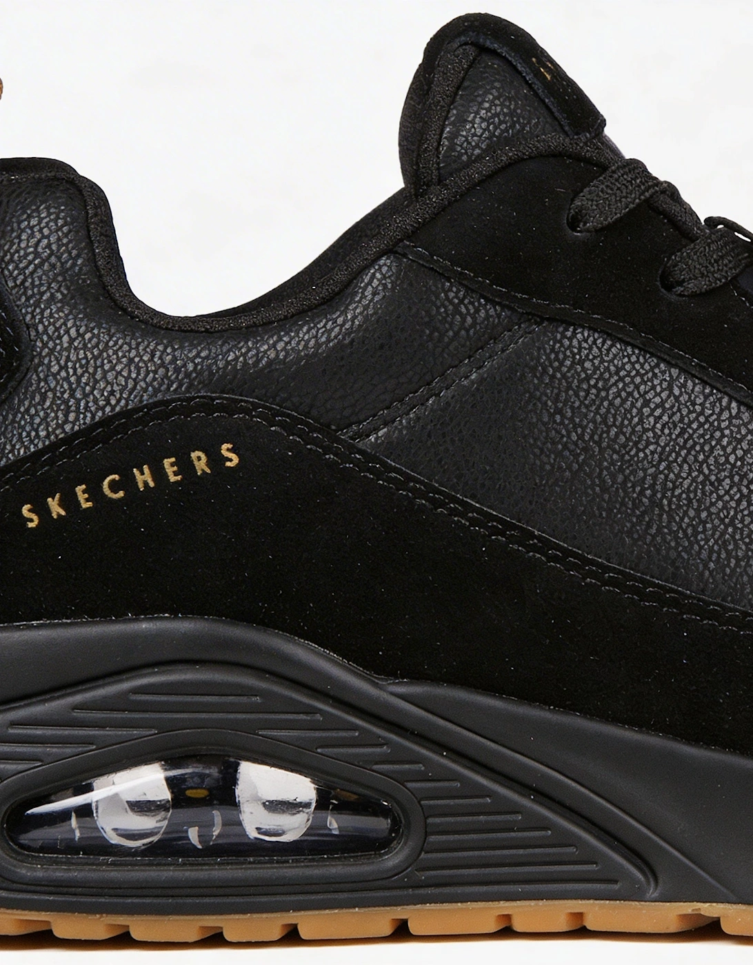 Skechers UNO - STACRE Mens Casual Trainers Black