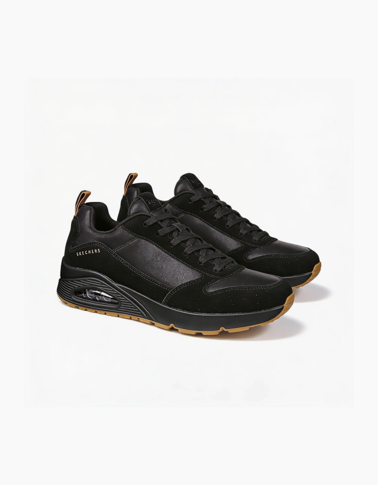 Skechers UNO - STACRE Mens Casual Trainers Black