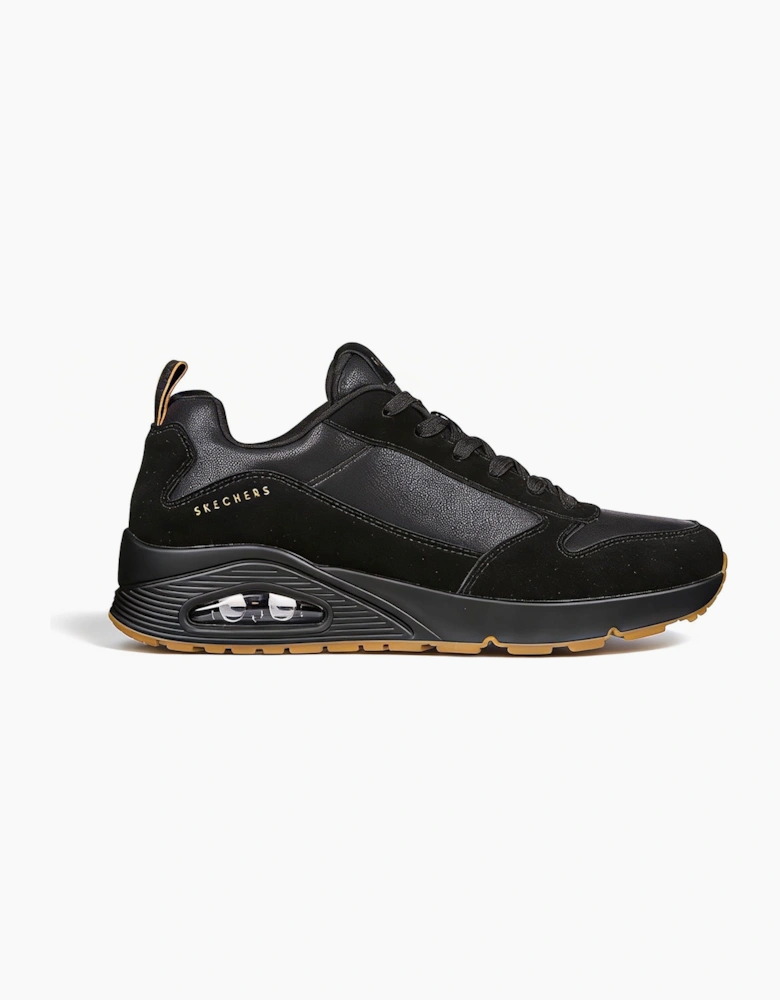 Skechers UNO - STACRE Mens Casual Trainers Black