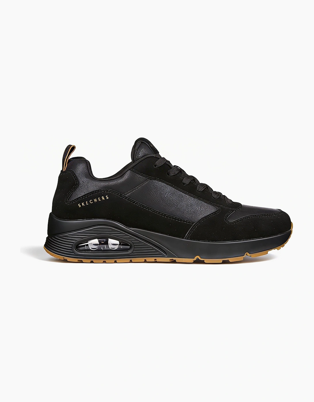 Men's Skechers Uno - Stacre Mens Casual Trainers Black - Size, 7