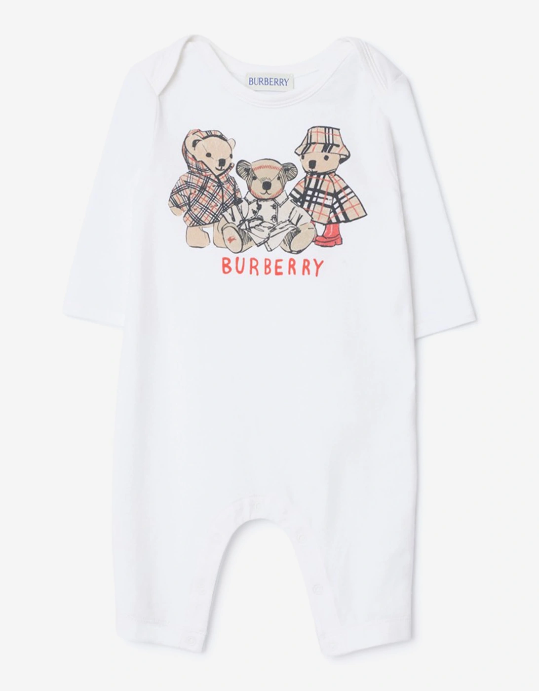 Burberry Baby Thomas Bear and Friends Romper in White, 5 of 4