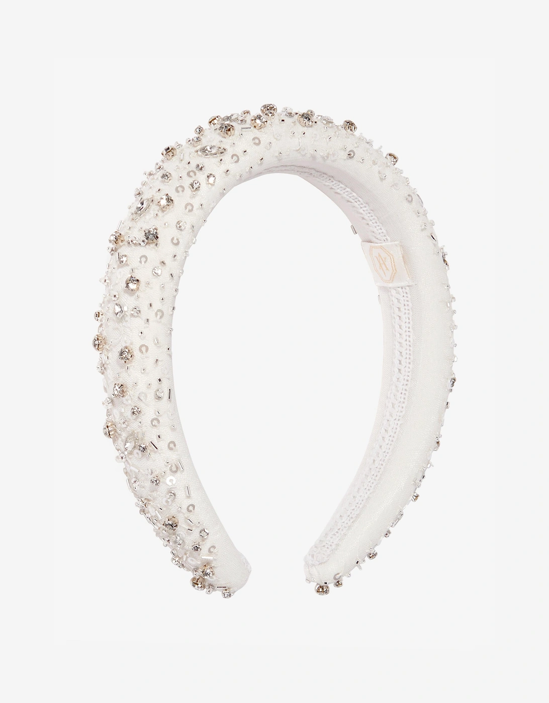 Maison Ava Girls Embellished Headband in Ivory, 5 of 4
