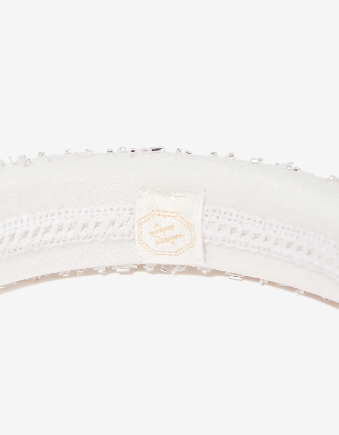 Maison Ava Girls Embellished Headband in Ivory