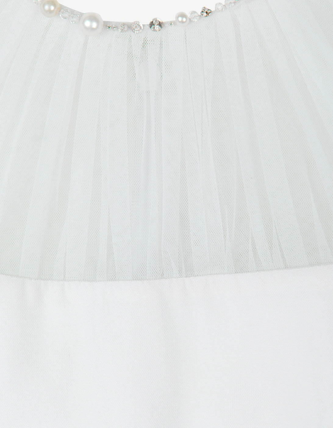 Maison Ava Girls Tiffany Ruffle Occasion Dress in White