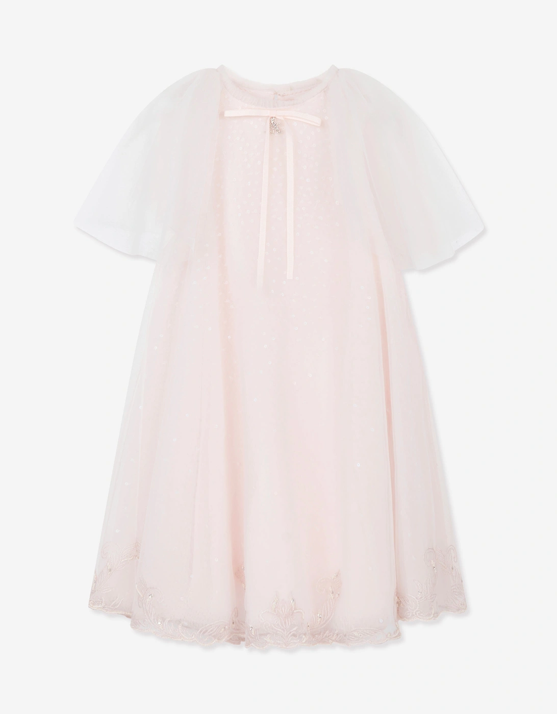Maison Ava Girls Daniella Occasion Dress in Pink