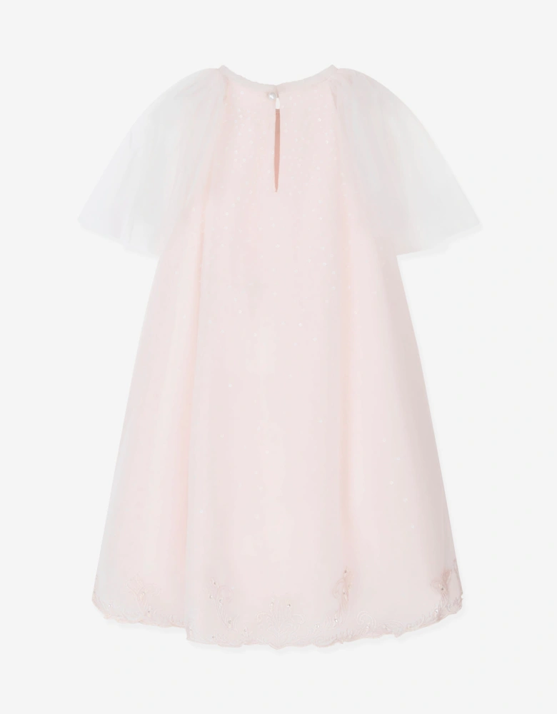 Maison Ava Girls Daniella Occasion Dress in Pink