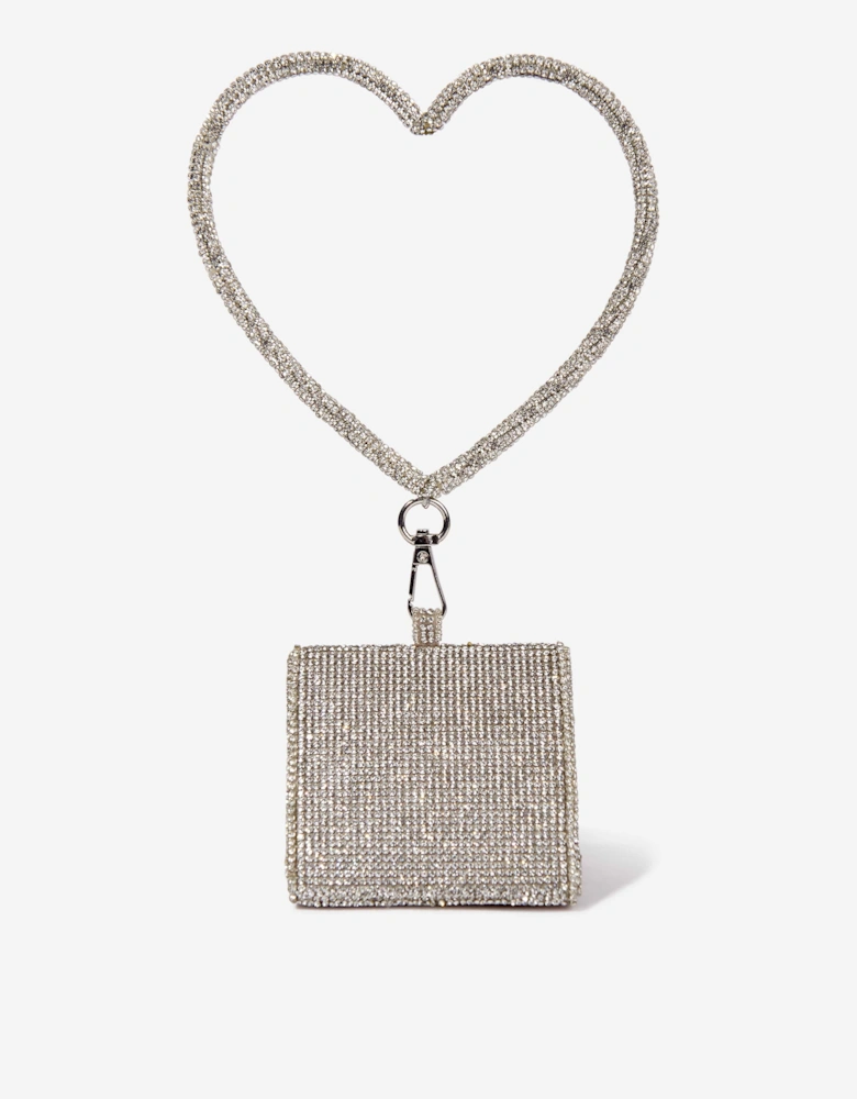Maison Ava Girls Triangle Handbag in Silver (8cm)