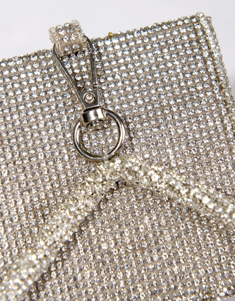 Maison Ava Girls Triangle Handbag in Silver (8cm)