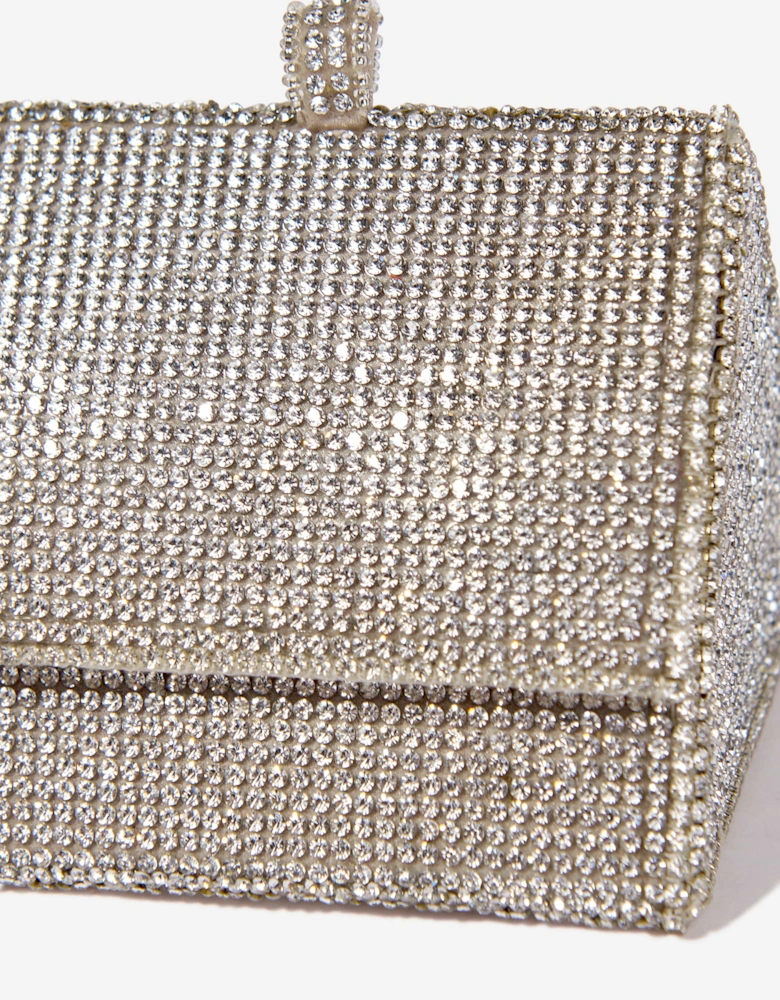 Maison Ava Girls Triangle Handbag in Silver (8cm)