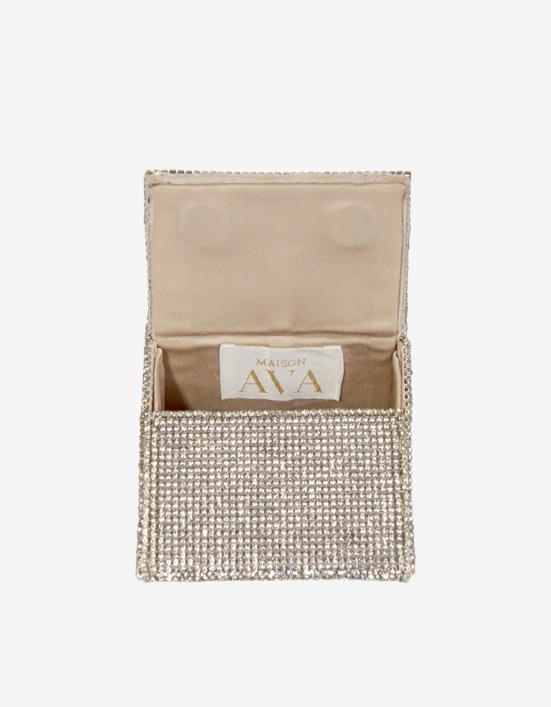Maison Ava Girls Triangle Handbag in Silver (8cm)