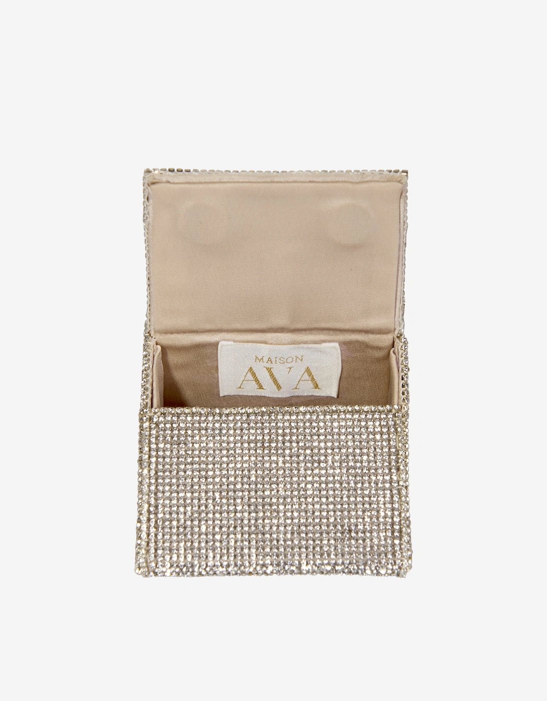 Maison Ava Girls Triangle Handbag in Silver (8cm)