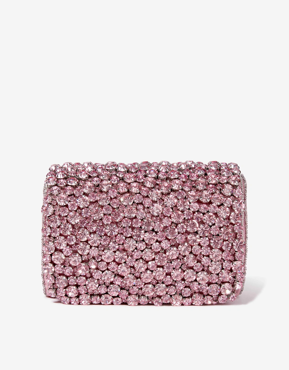 Maison Ava Girls Rhinestone Flap Bag in Pink (16cm)