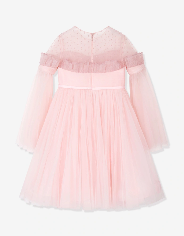Maison Ava Girls Rafaella Occasion Dress in Pink