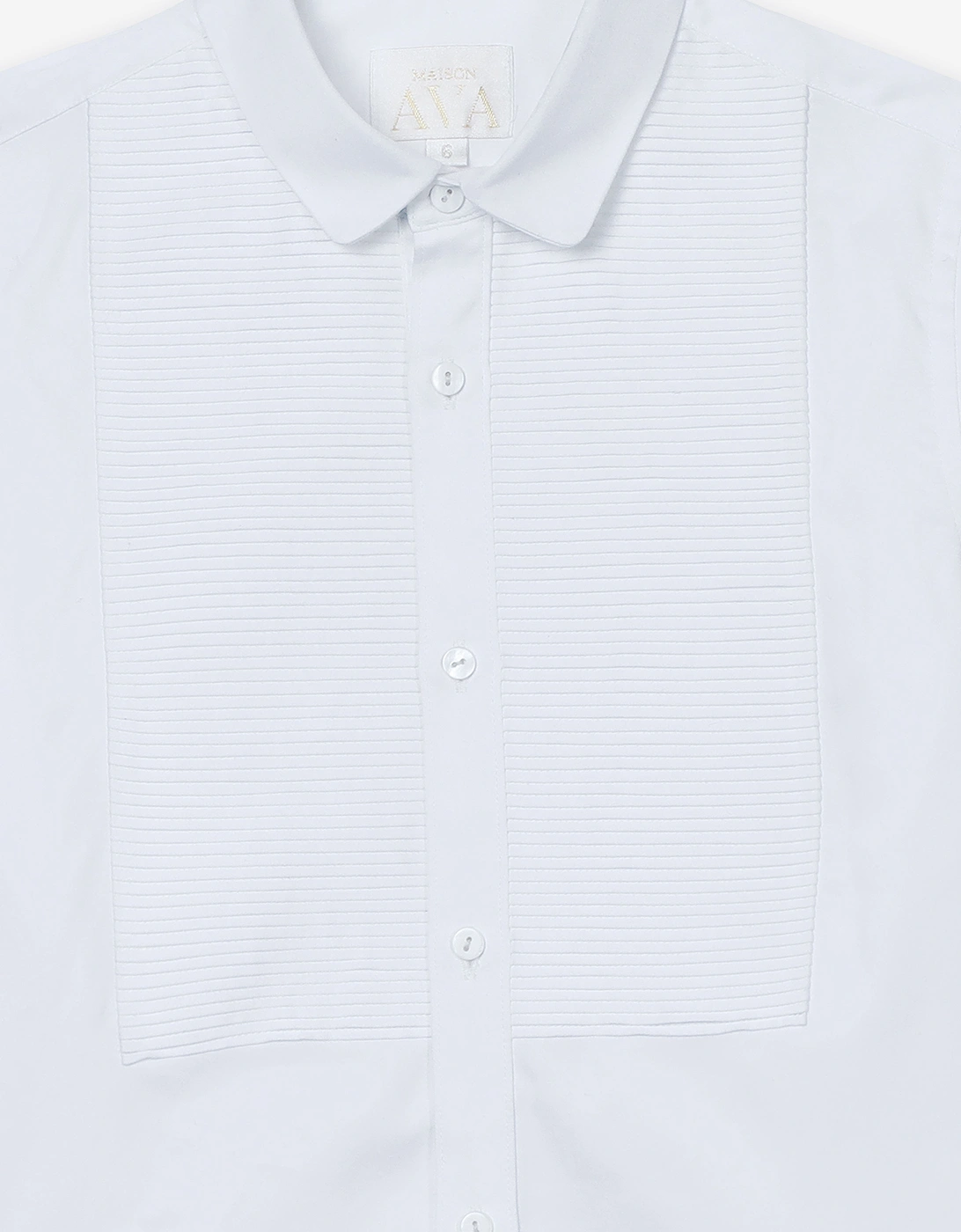 Maison Ava Boys Noel Shirt in White