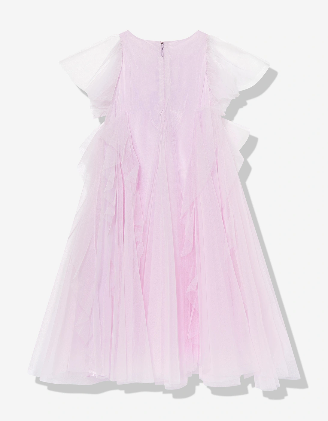 Maison Ava Girls Iris Flower Occasion Dress in Purple