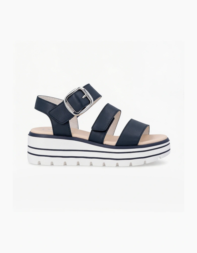 Remonte D3N50 Womens Ankle Strap Sandals Blue