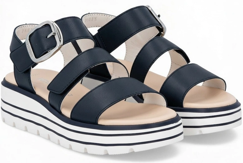 Remonte D3N50 Womens Ankle Strap Sandals Blue