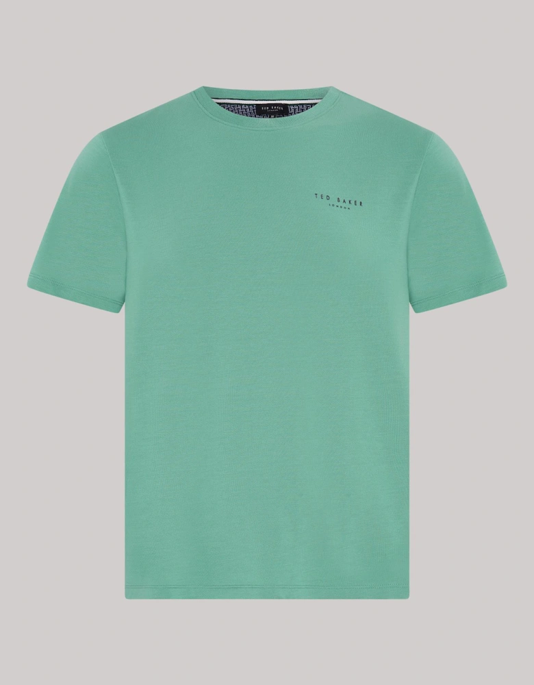 Modal T Shirt And Short Set Mens Loungewear Mint