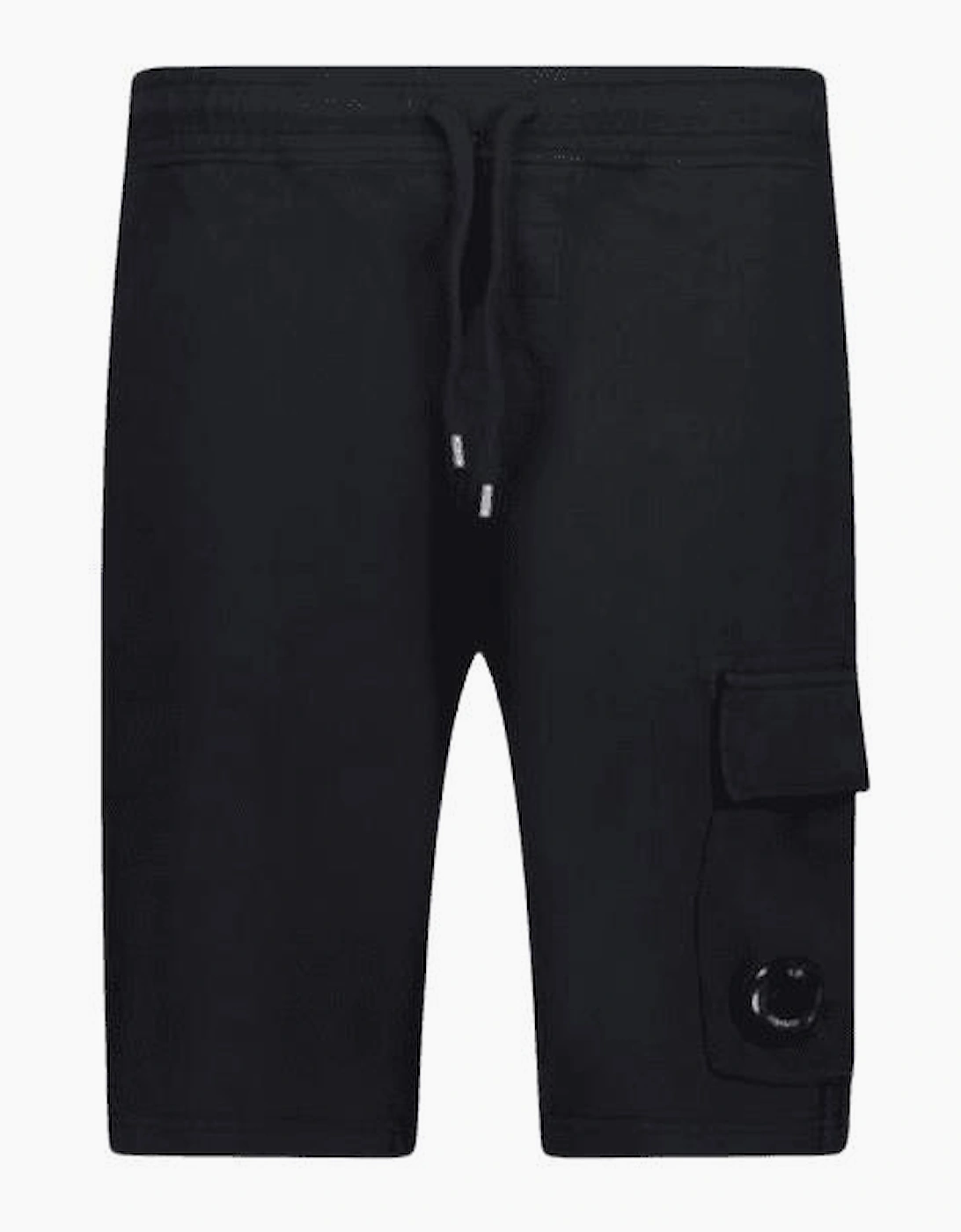 Light Fleece Lens Pocket Black Cargo Shorts, 4 of 3