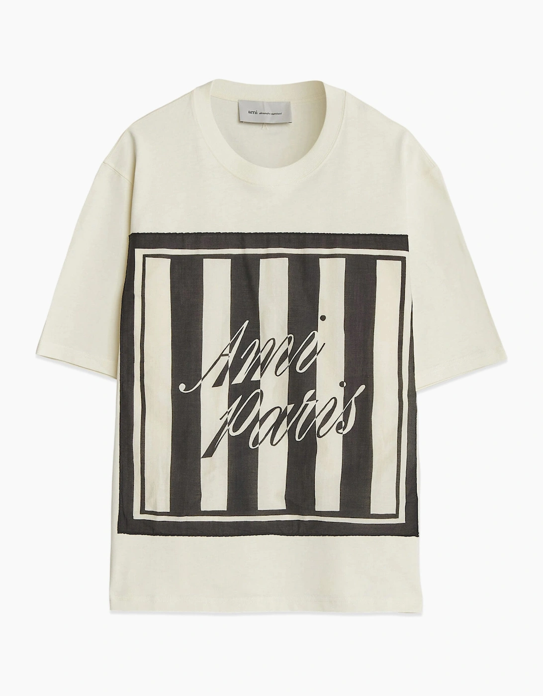 Boxy Printed T Shirt White